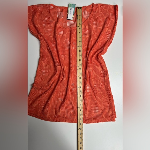 Beach coverup crochet dress , tunic dress, round neck, - Picture 4 of 6